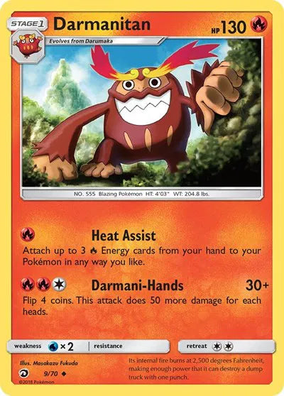 9/70 Darmanitan Reverse Holo - Dragon Majesty