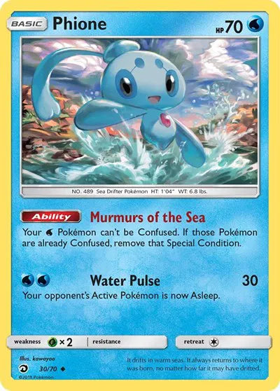 30/70 Phione Reverse Holo - Dragon Majesty