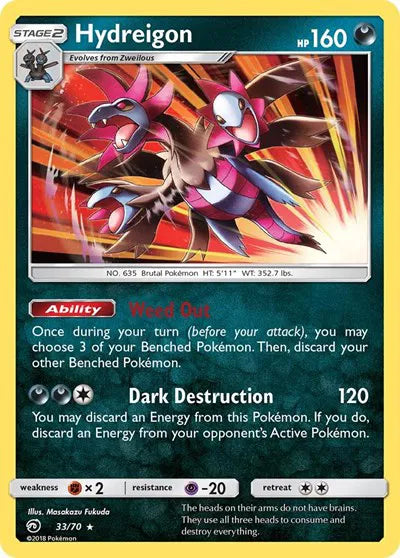 33/70 Hydreigon Holofoil - Dragon Majesty