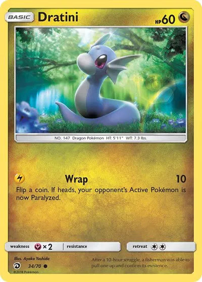 34/70 Dratini Reverse Holo - Dragon Majesty