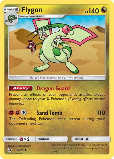 39/70 Flygon Reverse Holo - Dragon Majesty