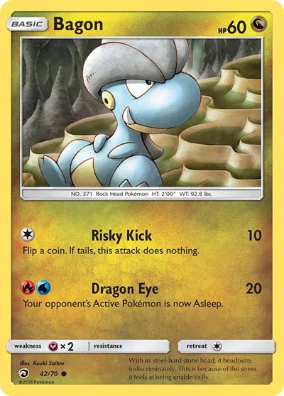 42/70 Bagon Reverse Holo - Dragon Majesty