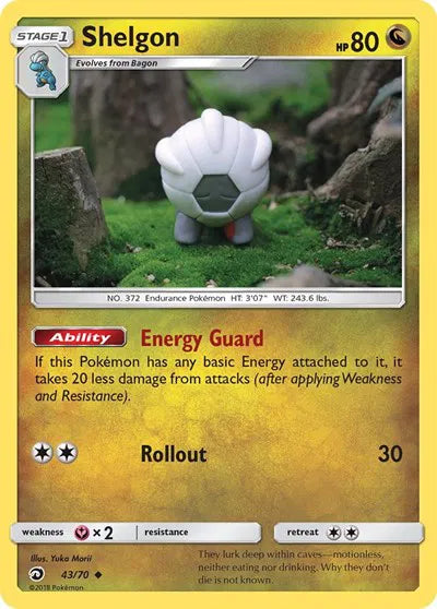 43/70 Shelgon Reverse Holo - Dragon Majesty