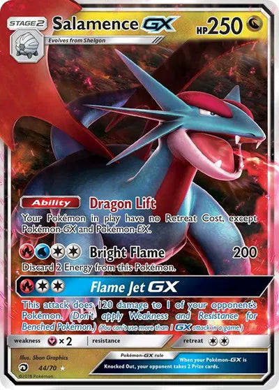 44/70 Salamence GX - Dragon Majesty