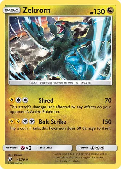 46/70 Zekrom Holofoil - Dragon Majesty