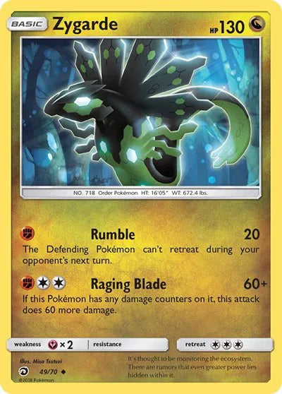 49/70 Zygarde Reverse Holo - Dragon Majesty