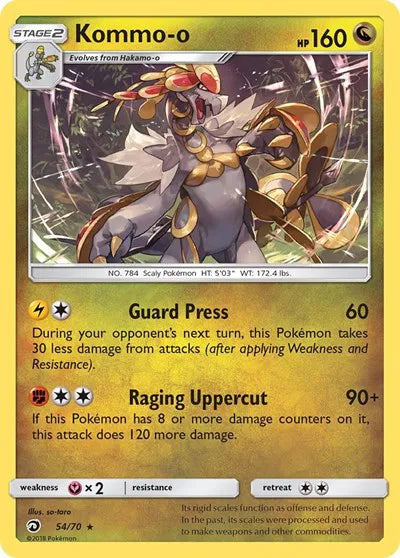 54/70 Kommo-o Holofoil - Dragon Majesty