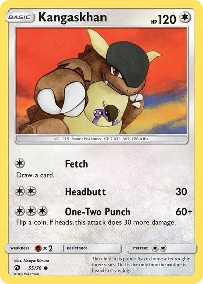 55/70 Kangaskhan Reverse Holo - Dragon Majesty