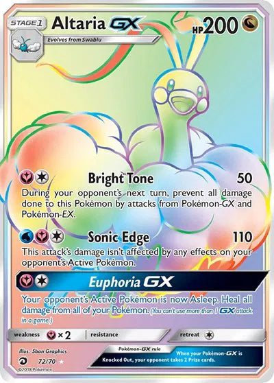 72/70 Altaria GX - Dragon Majesty