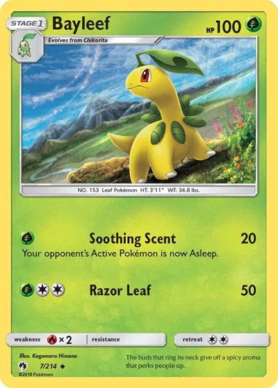 7/214 Bayleef Reverse Holo - Lost Thunder