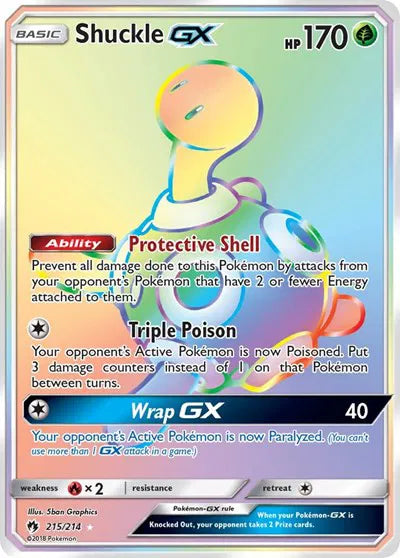 215/214 Shuckle GX - Lost Thunder