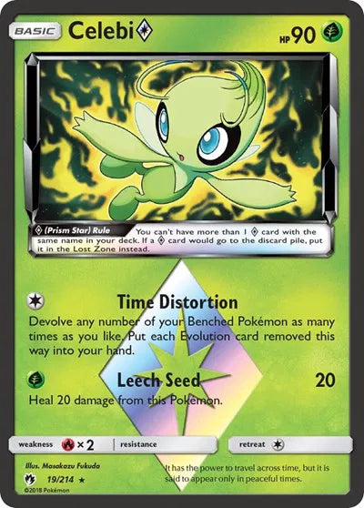 19/214 Celebi Prism Star - Lost Thunder