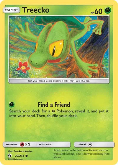 20/214 Treecko Reverse Holo - Lost Thunder