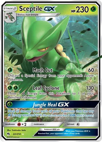 22/214 Sceptile GX - Lost Thunder
