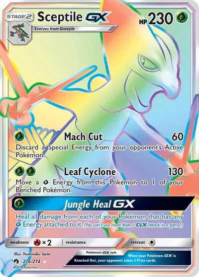 216/214 Sceptile GX - Lost Thunder