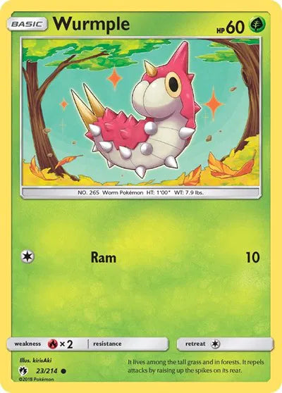 23/214 Wurmple Reverse Holo - Lost Thunder