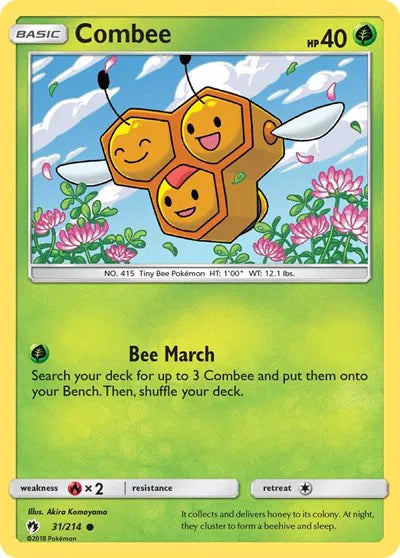 31/214 Combee Reverse Holo - Lost Thunder