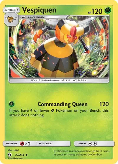 32/214 Vespiquen Reverse Holo - Lost Thunder