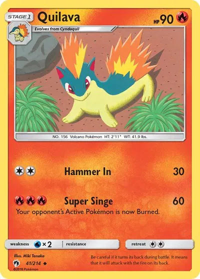 41/214 Quilava Reverse Holo - Lost Thunder