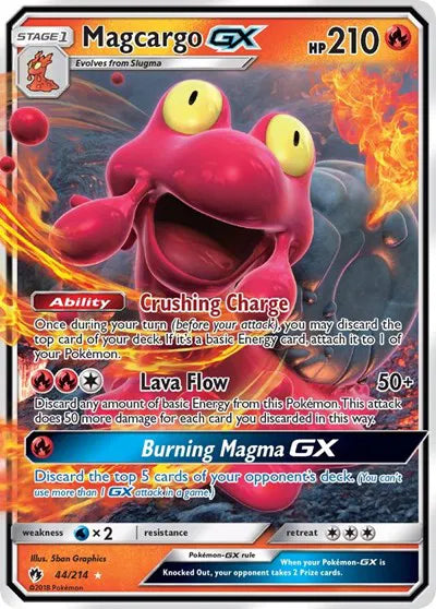 44/214 Magcargo GX - Lost Thunder