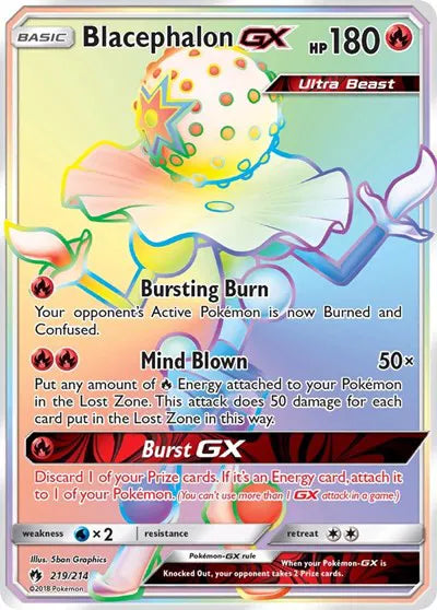 219/214 Blacephalon GX - Lost Thunder