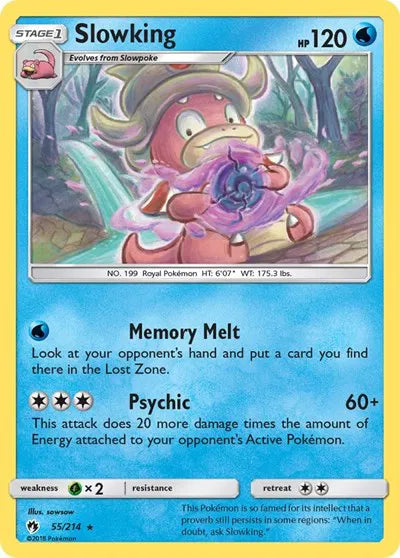 55/214 Slowking Reserve Holo - Lost Thunder