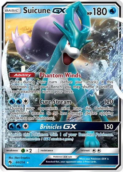 60/214 Suicune GX - Lost Thunder