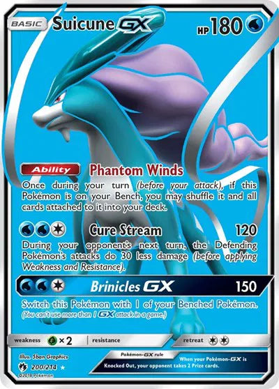 200/214 Suicune GX - Lost Thunder
