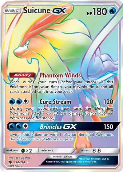 220/214 Suicune GX - Lost Thunder