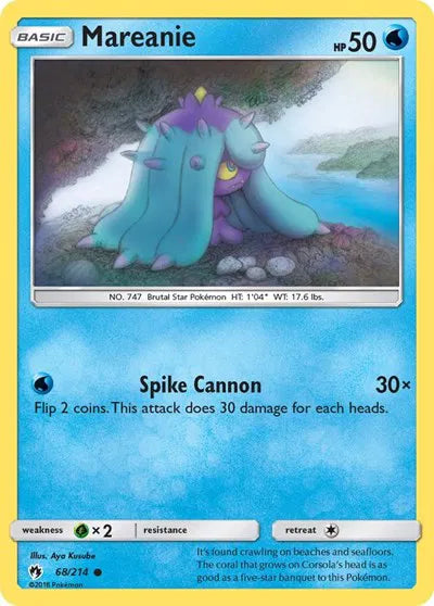 68/214 Mareanie Reverse Holo - Lost Thunder