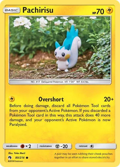 80/214 Pachirisu Reverse Holo - Lost Thunder