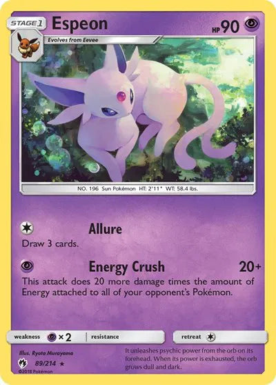 89/214 Espeon Reverse Holo - Lost Thunder