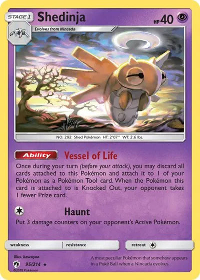 95/214 Shedinja Reverse Holo - Lost Thunder
