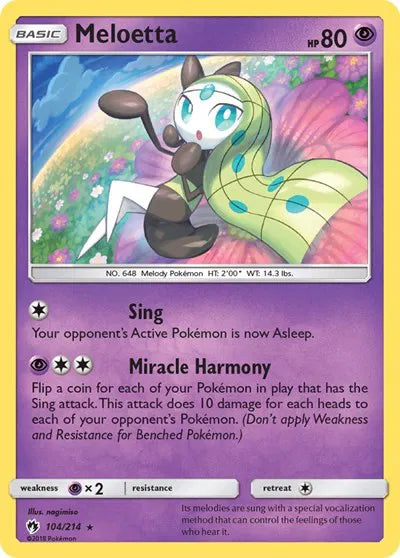 104/214 Meloetta Reverse Holo
