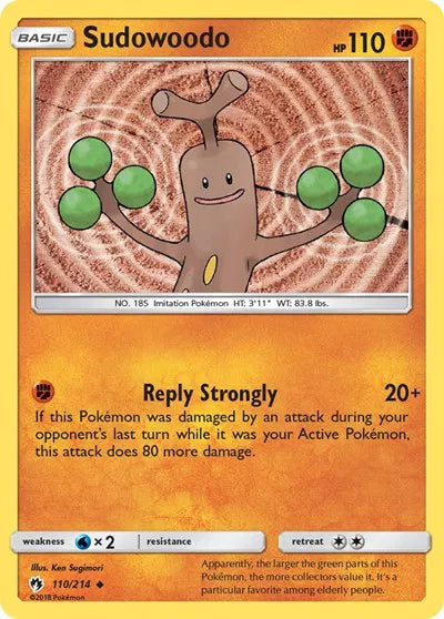 110/214 Sudowoodo Reverse Holo