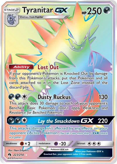 223/214 Tyranitar GX - Lost Thunder
