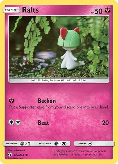 139/214 Ralts Reverse Holo - Lost Thunder