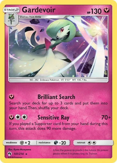 141/214 Gardevoir Holofoil - Lost Thunder