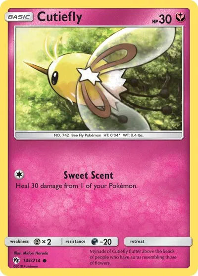 145/214 Cutiefly Reverse Holo - Lost Thunder