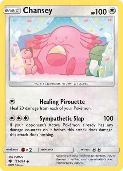 152/214 Chansey Reverse Holo - Lost Thunder