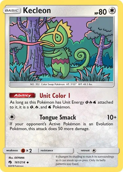 161/214 Kecleon Reverse Holo - Lost Thunder