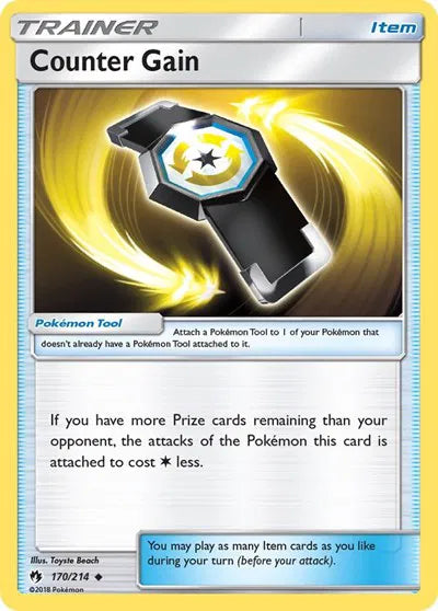 170/214 Counter Gain Reverse Holo - Lost Thunder