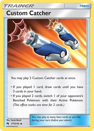 171/214 Custom Catcher Reverse Holo - Lost Thunder