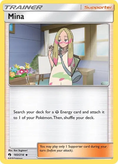 183/214 Mina Reverse Holo - Lost Thunder