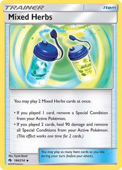 184/214 Mixed Herbs Reverse Holo - Lost Thunder