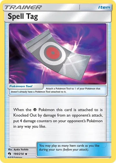 190/214 Spell Tag Reverse Holo - Lost Thunder