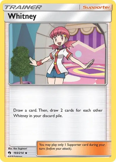 193/214 Whitney Reverse Holo - Lost Thunder