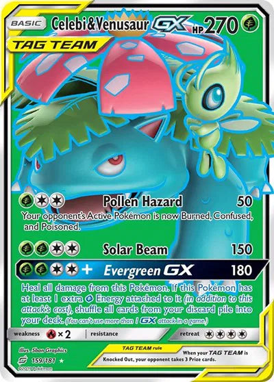 159/181 Celebi & Venusaur GX - Team Up