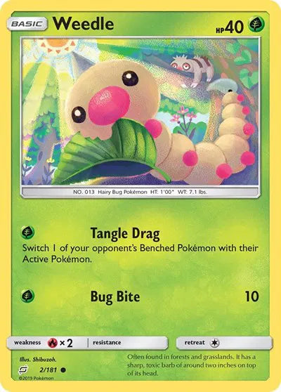 2/181 Weedle Reverse Holo
