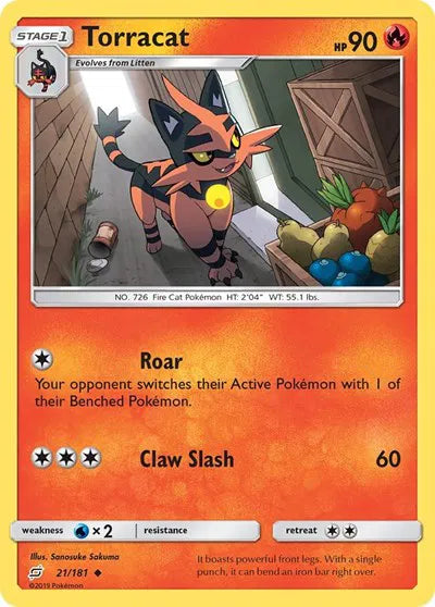 21/181 Torracat Reverse Holo